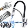 Kitchen Faucet Set with Flexible Spout for Sink and Movable Aerator