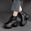 autumn and winter new retro round head women's short boots muffin sole Martin boots British trendy cool versatile women's shoes
