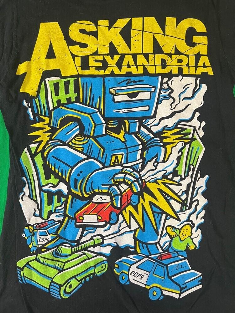 Asking Alexandria - British Rock Band Black Cotton Unisex T-shirt S-5XL US848 Unisex T-Shirt