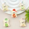 Cartoon Apple Bear DIY Resin Accessories: Hair Clips, Stickers, Phone Cases, Magnets, Shoe Buckles & Ornaments