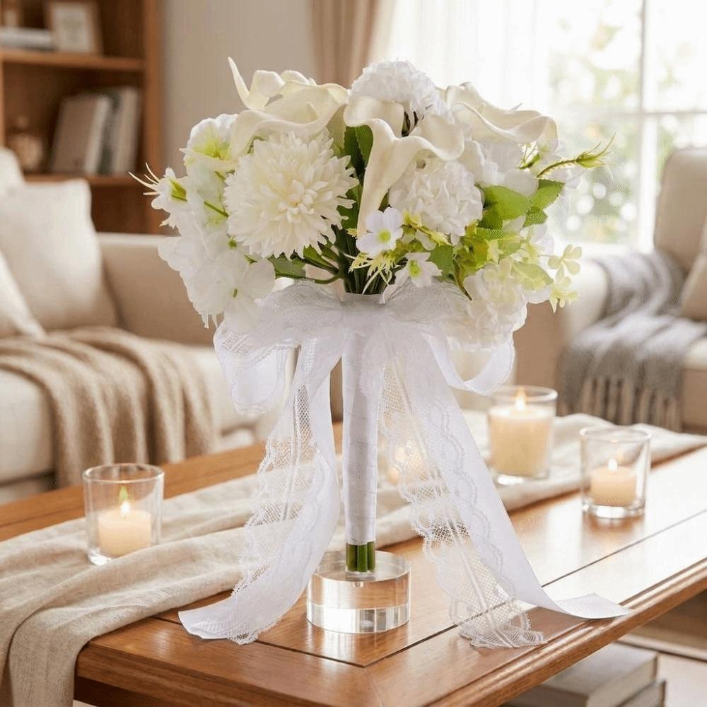 Handheld Calla Hydrangea Flowers Romantic Bridal Bouquet for Wedding Ceremony