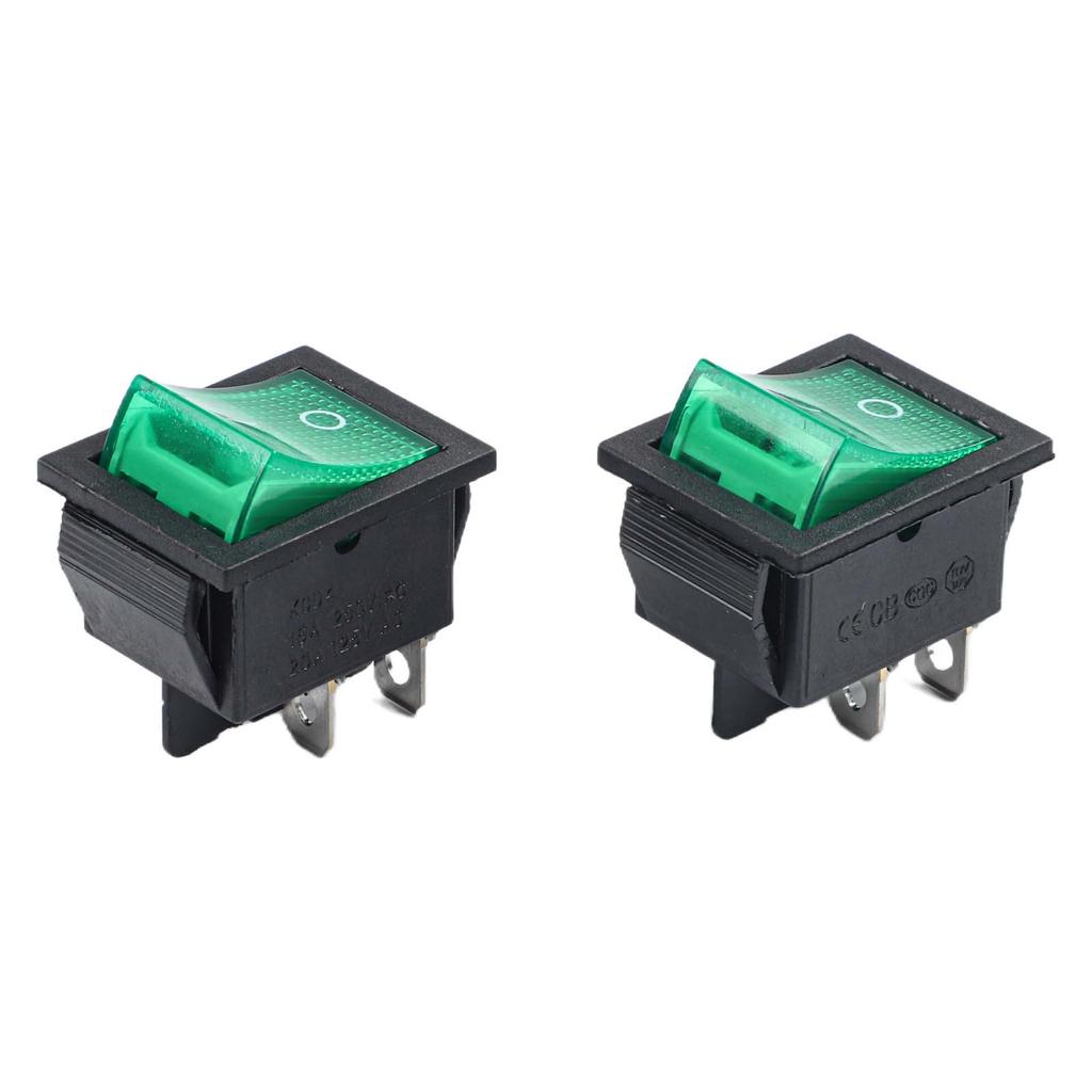 Replacement 2pcs 4Pin Rocker Switches KCD4 30A 250V 35A 125V For Numatic Vacuum Cleaner Electrical Control Switches