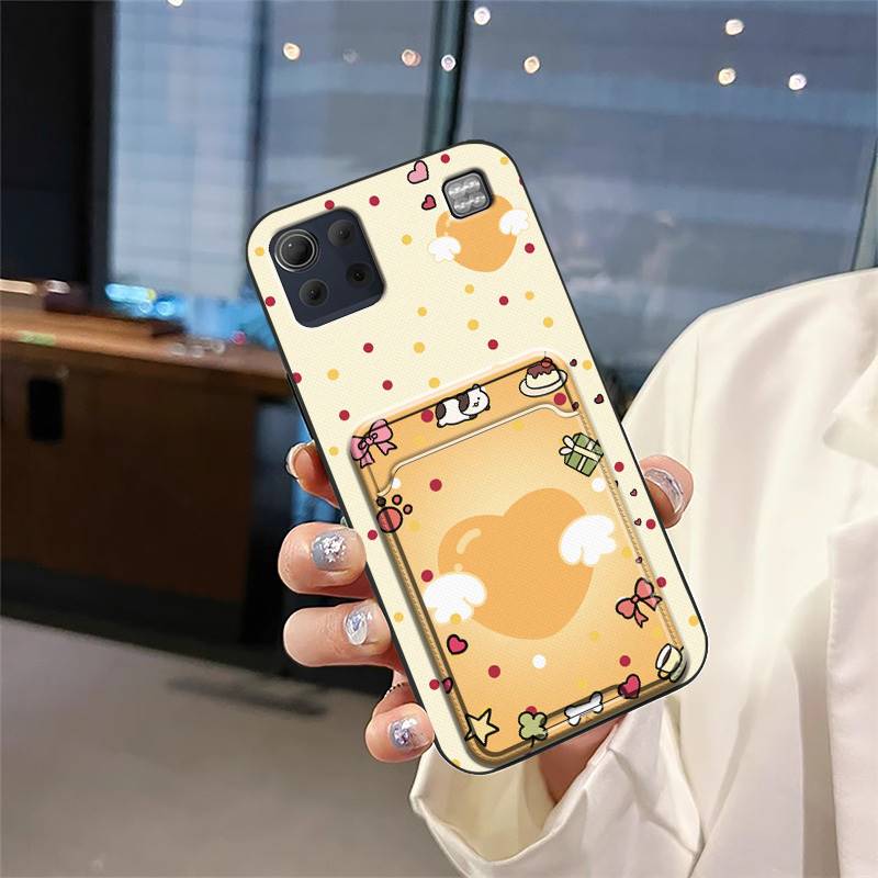 Back Cover Graffiti Phone Case For LG K92 5G/Q92 Card sleeve Card slot Card bag Cute Waterproof Durable Anti-knock TPU