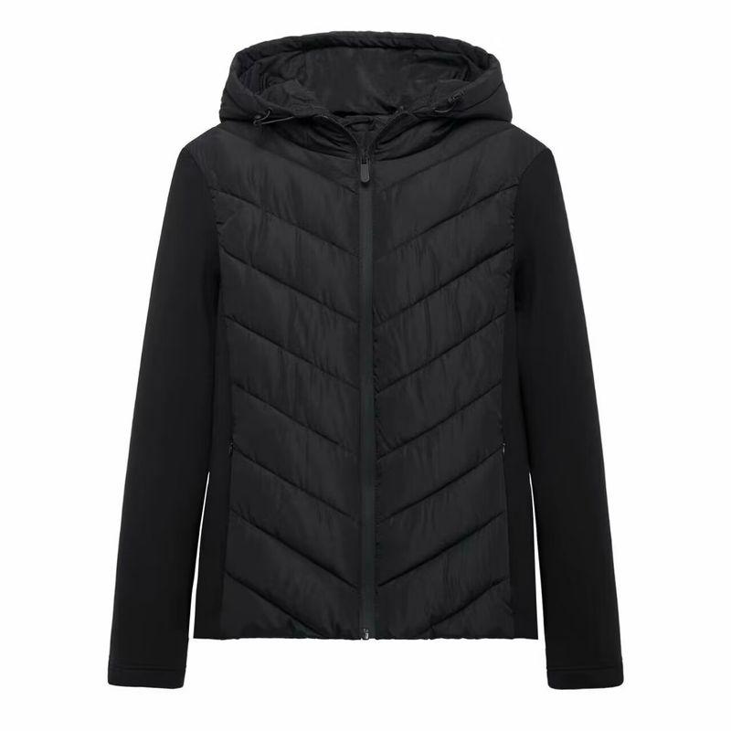 Kaslead New Women Clothes Western Style Versitile Fashion Patchwork Cotton-padded Jacket Jacket 8073227