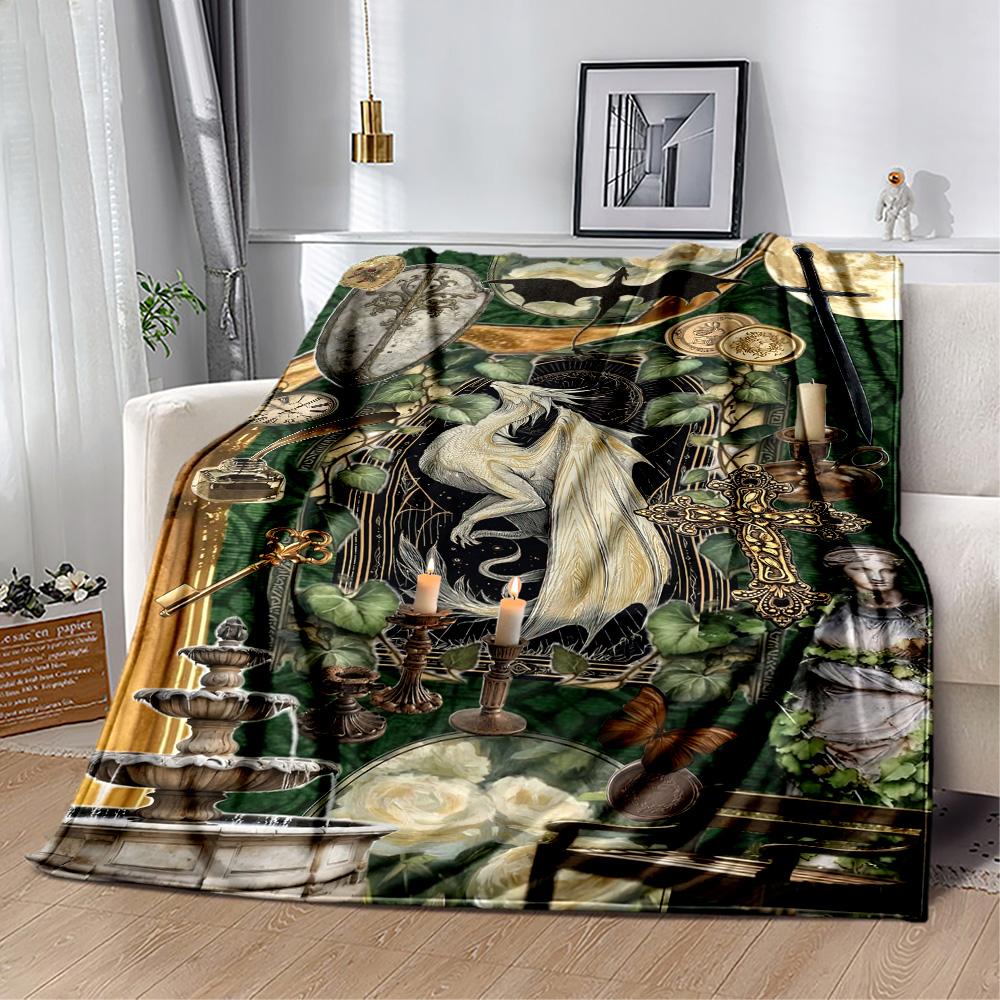 Gothic Style Blanket Durable Comfort Suitable for Picnics Couch Sofa for All Seasons Stylish Decor Gifts For Family Or Friends