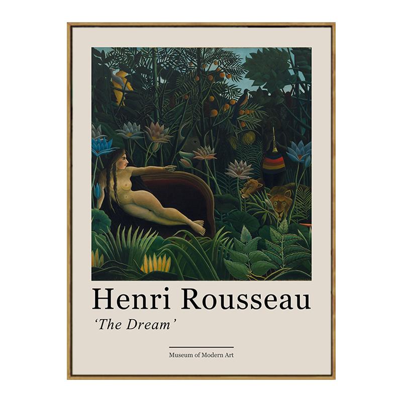 

Винтаж Анри Руссо Джунгли Экзотический Лес Плакат Музейная Выставка Декоративные Картины Холст Настенное Искусство Картина Комната Домашний Декор 21x30cm No Framed