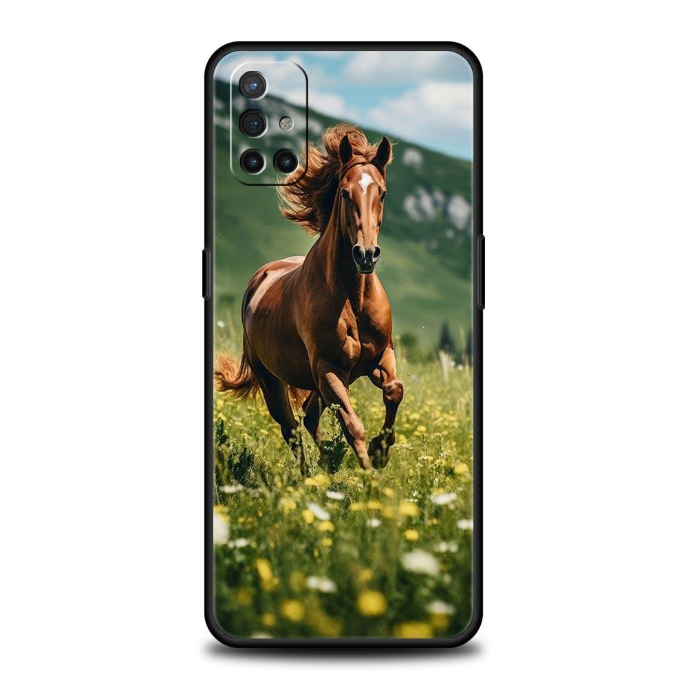 Beautiful Elegant Brown Horses Case For OnePlus 13 12 11 10 9 8 7T Pro 13R 12R 10R 9RT 8T Nord N200 N30 2T CE 2 3 5G Lite Cover