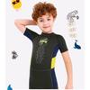 Kids 2.5mm Neoprene Wetsuit Short Sleeve Full Body Surfing Dive Suit Boys UV Protection Warm Water Sports