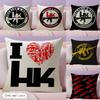 HHecklerKKochs Firearms Cushion Cover Natural Linen Organic Fabric DoubleSided Printing Couch Pillow Covers Home Decor