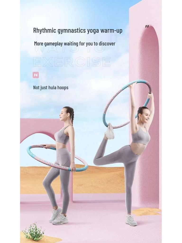 Gewichteter Abnehmbarer Hula Hoop für Fitness und Gewichtsverlust - Geeignet für Erwachsene und Kinder, Strafft den Bauch, Reduziert den Bauchumfang, Verbrennt Fett.