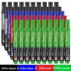 3-100 Pcs/Set Permanent Marker Pen Fine Point Waterproof Ink Thin Nib Crude Nib Black Blue Red Ink 2-3mm Fine Color Marker Pens