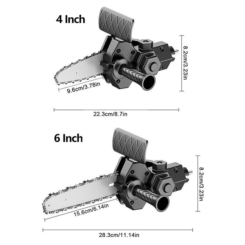 4/6 Inch Electric Drill Modified To Electric Chainsaw Tool Attachment Electric Chainsaws Tool Woodworking Cutting Tool