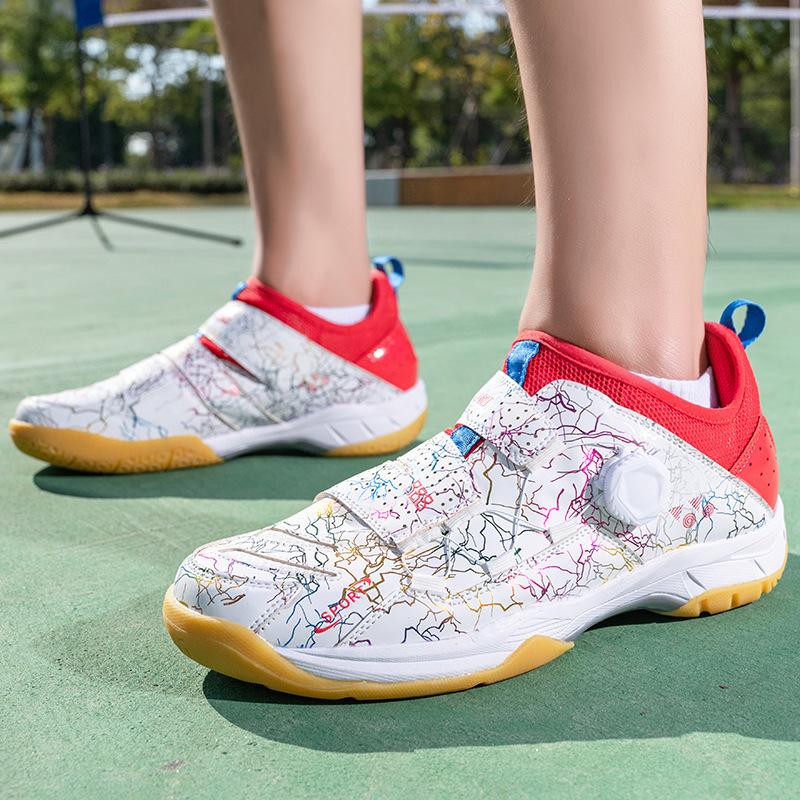 Source Badminton shoes Training shoes Competition men's couple sports shoes Shock-absorbing lightweight tennis shoes