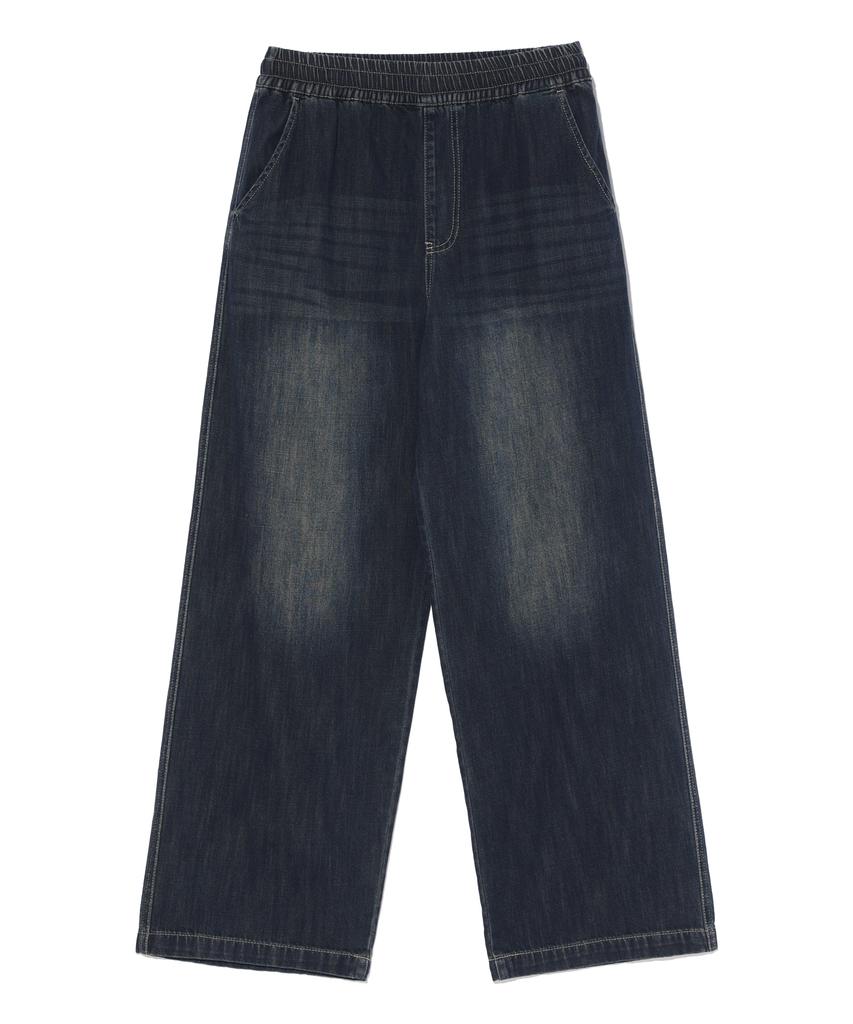 BUNKERBUSTER Cat Sand Washed Wide Denim Pants Mq6Du161_Dark Indigo