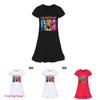 Kpop Demon Hunter Girl Short Sleeve Nightdress With Polyester Fabric For Teen Lounging