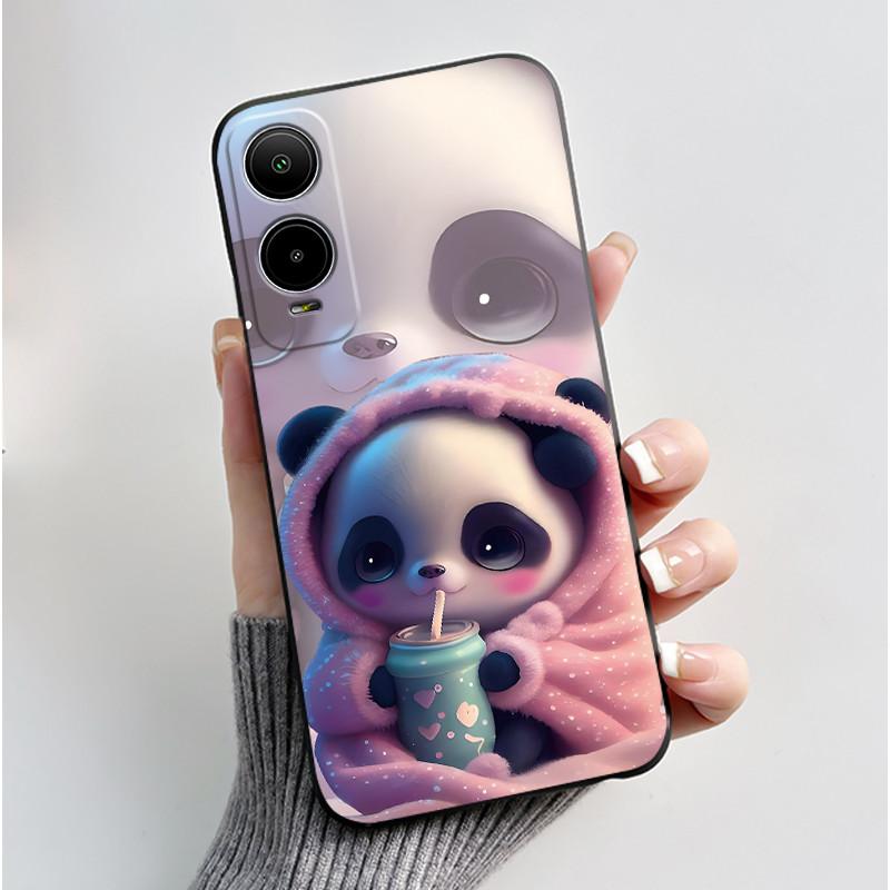 For Cricket Icon 6 Case AT&T Verge (SL219A) Back Cover Luxury Cute Heart Rabbit Funny Black Soft Silicone Protective Phone Case