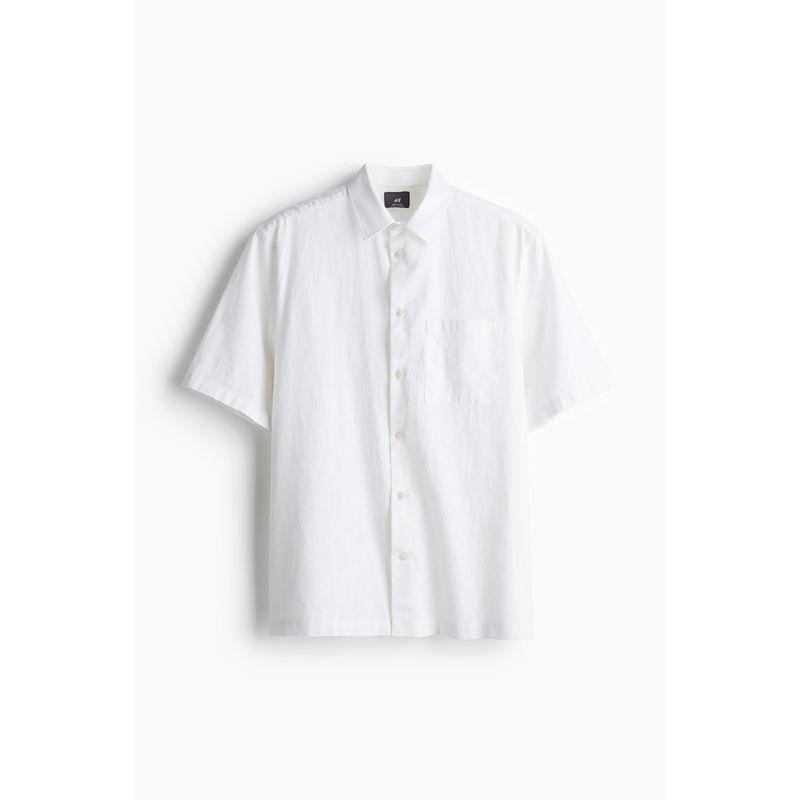 

HM Men s Autumn Regular Linen Blended Shirt 1234387