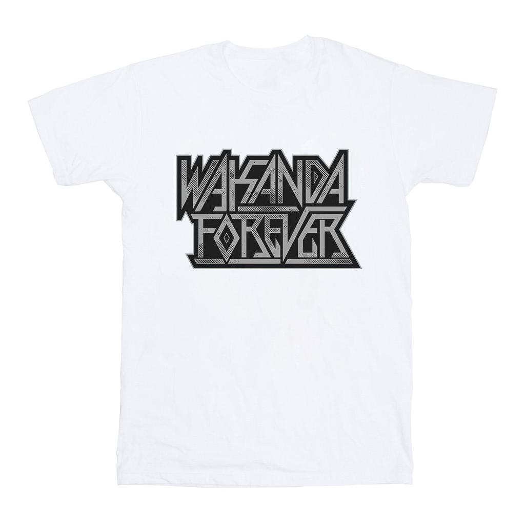 Marvel Mens Wakanda Forever Logo T-Shirt