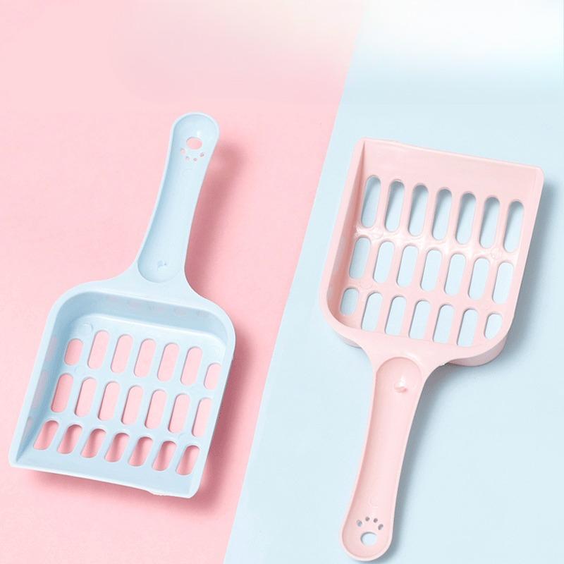 Cat Litter Spatula, Thickened Cat Litter Spatula, Long-handled Cat Poop Spatula, Toilet Cat Litter Spatula, Large-hole Tofu Cat Litter