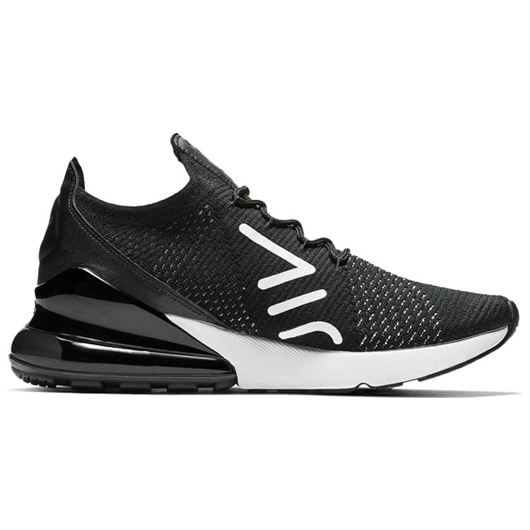 New Nike Air Max 270 Flyknit Black White Women's AH6803-001