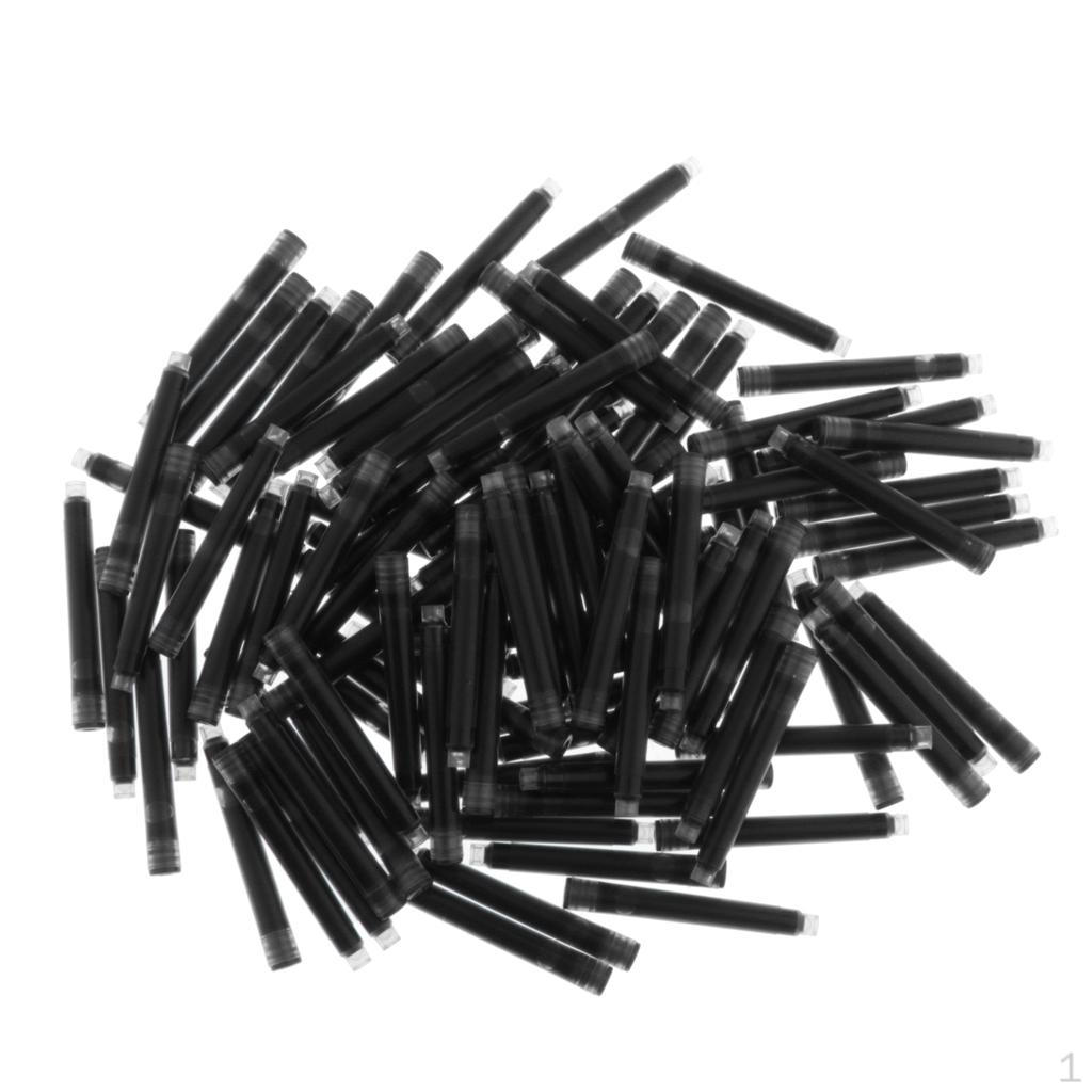 100 Pcs Ink S For 2.6mm/3.4mm Dia Fountain Pen Writing Instruments
