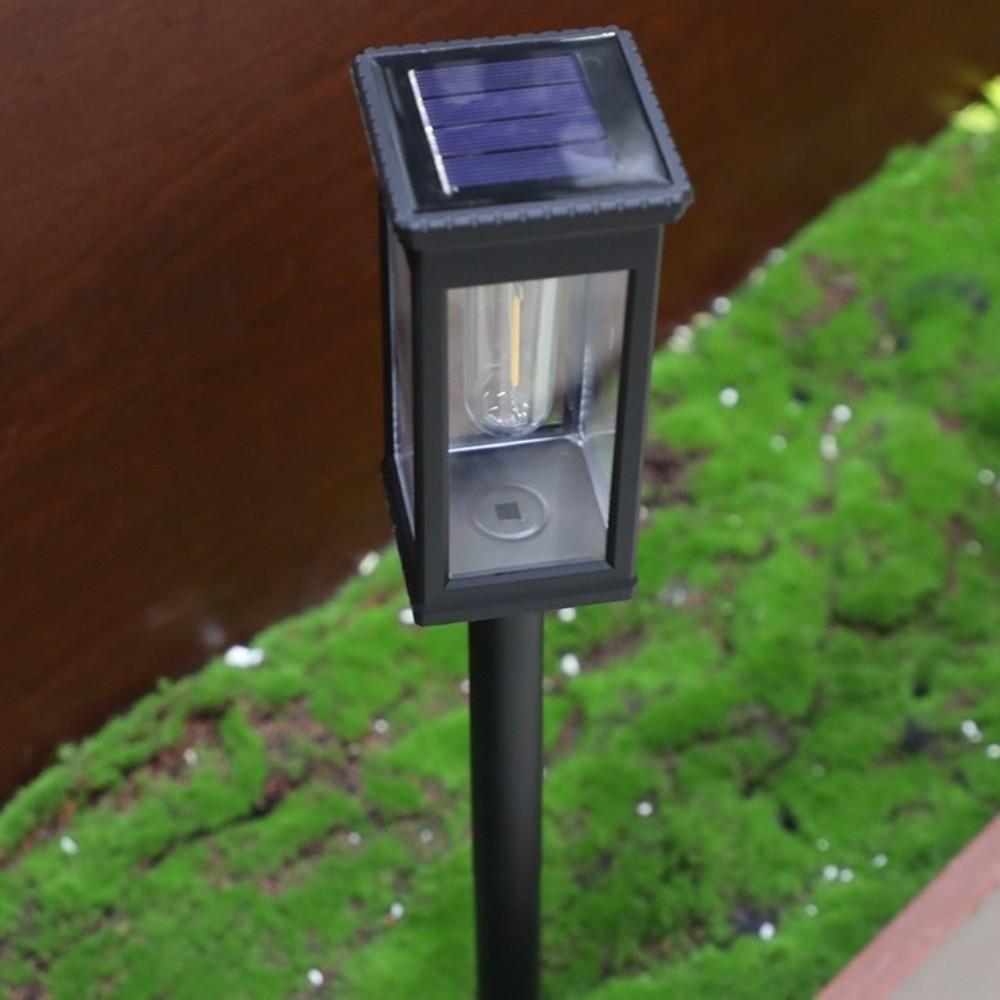 Warm White Light Solar Pathway Lights Waterproof Retro Garden Path Light Ultra Bright LED Lighting Landscape Lights