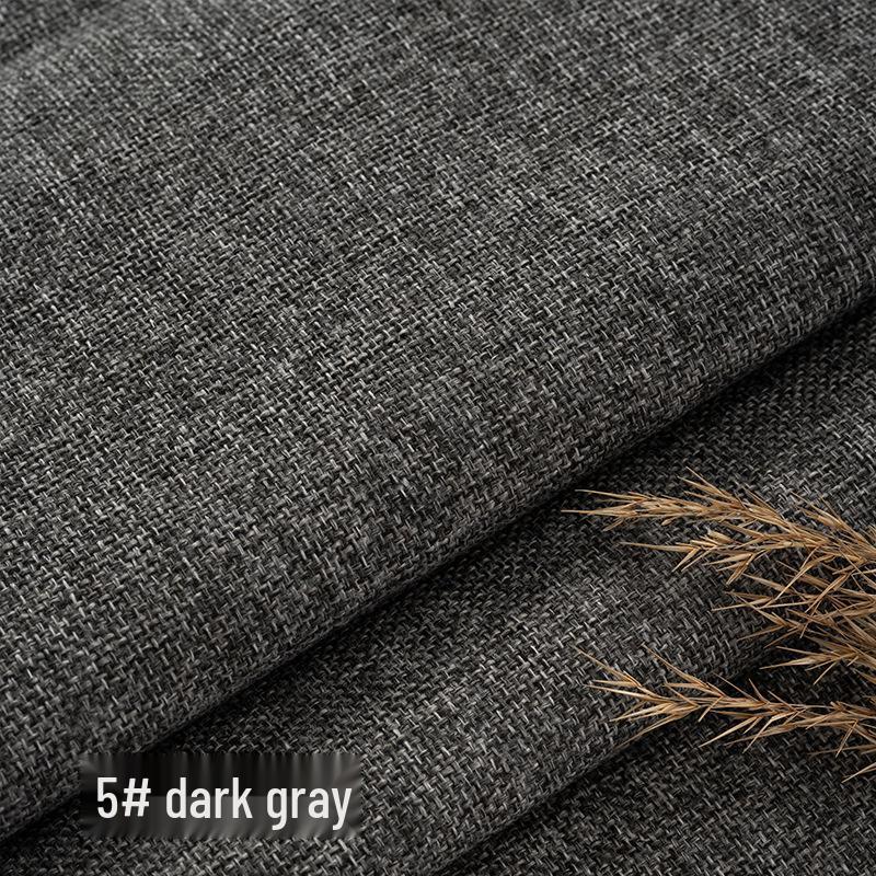 Coarse Plain Linen Fabric: Soft Upholstery, Car Seat, Chair Cushion, Tablecloth, Imitation Linen Cover