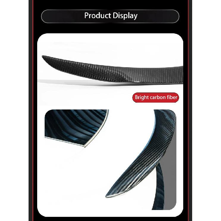 New Car Trunk Wing Spoiler For New Tesla Model Y Juniper 2025+ Real Carbon Fiber Spoiler Tail Fin Real Carbon Fiber Accessories