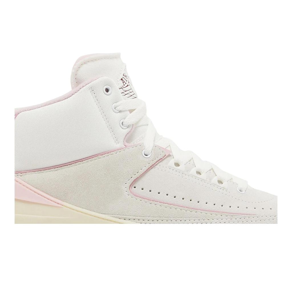 Womens Air Jordan 2 Retro 'Soft Pink' (women's sizes) Summit White / Gym Red / Medium Soft Pink / Muslin Vintage Basketball Shoes FB2372 100