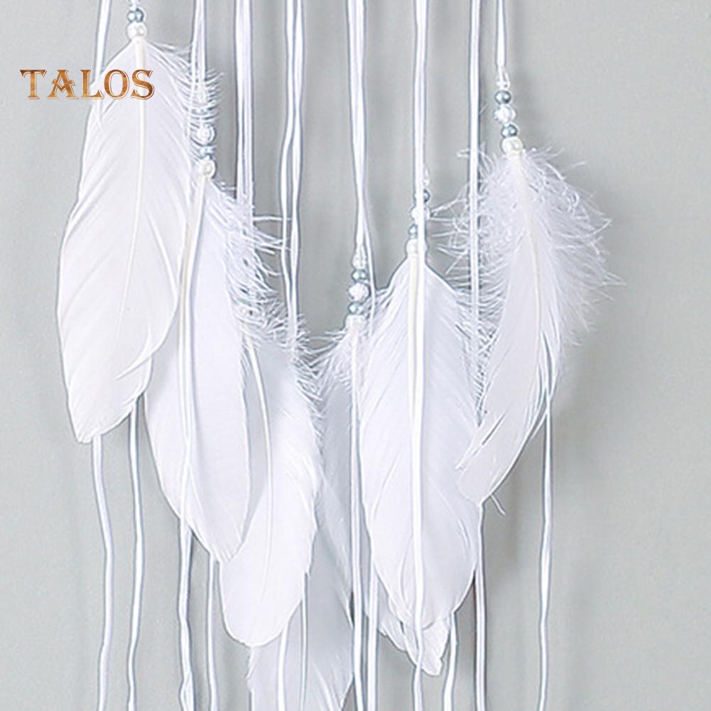 FLH Moon Feather Dream Catcher Pendurado Dormitório Pingente Decoração de Ornamento de Parede