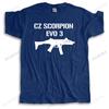 New Arrived Casual Tshirt Men Cotton Tops Man Crew Neck T-shirt CZ SCORPION EVO Summer Top Gift Male Short Sleeve T-SHIRT