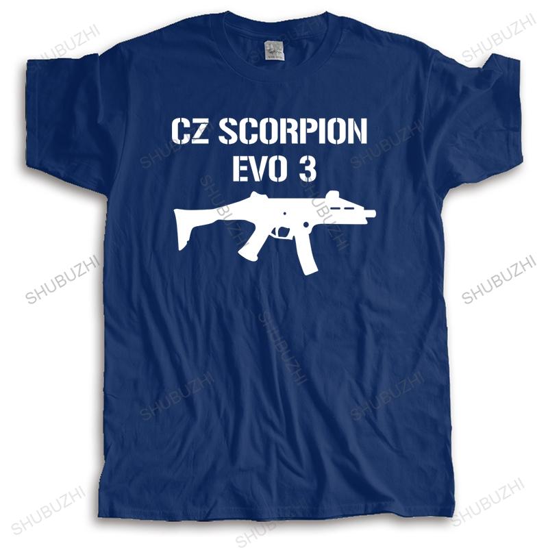 New Arrived Casual Tshirt Men Cotton Tops Man Crew Neck T-shirt CZ SCORPION EVO Summer Top Gift Male Short Sleeve T-SHIRT
