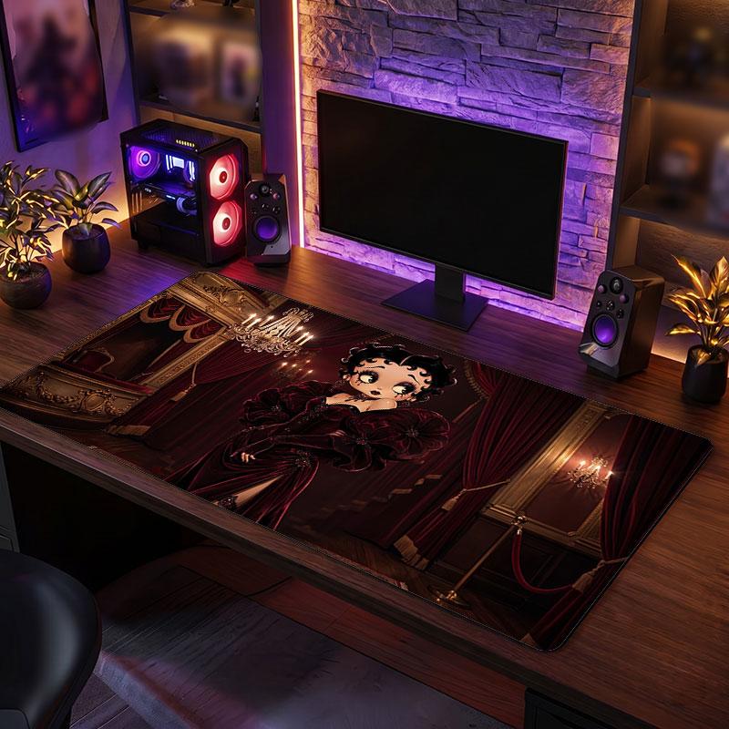 Big Mouse PadBetty Boop Extended Soft Desk Mat Gaming Office Computer Table Decor Mat
