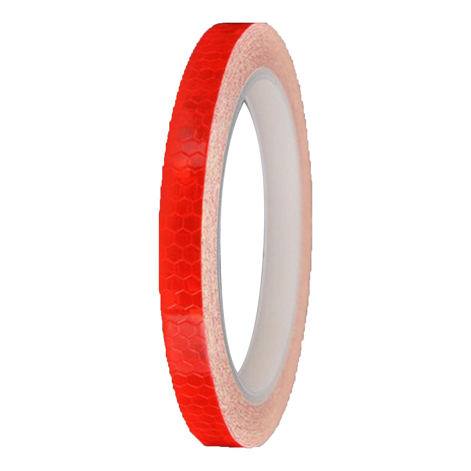 

Red Bike Reflective Tape 26.2ft Length Increase Visibility PVC Bike Reflective Stickers for Doors Vehicles Bike