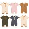 2026 Cotton Summer Bodysuit: Short Sleeve Romper for Newborns & Toddlers