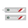 AAAAL1 Creative Sticker Logo Car Decor Decal Car Window Wiper Sticker For Skoda Octavia Kodiaq Kamiq Fabia Rapid Car Accessories Tools