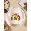 Kids Sweatshirt Creative Letter Pattern Stylish Casual Round Neck Sweatshirt Suitable for Everyday Parties, Vacations, And Gifts
