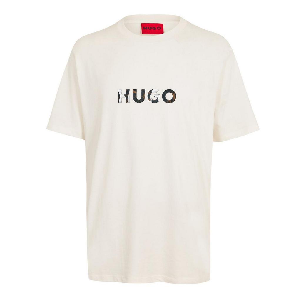 Hugo Mens Dumeo Animal Print Logo Cotton T-Shirt