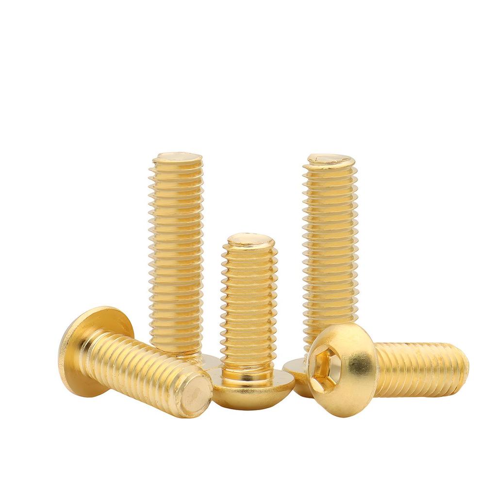 Brass Mushroom Head Hex Socket Bolt - DIN7380 (M3-M10)
