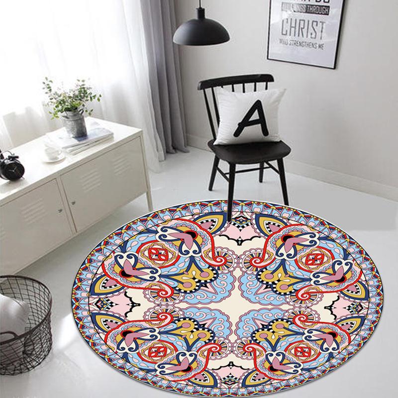 Ethnische Bohemian-Stil Mandala-Fußmatte für Wohnzimmer Couchtisch Decke für Schlafzimmer Nachttisch von Hotel und Pension Teppich