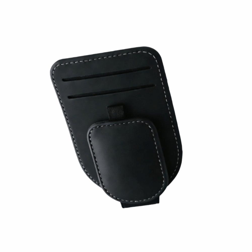 PU Leather Car Sun Visor Glasses Holder Creative Car Sunglasses Holder Vehicle Accessory