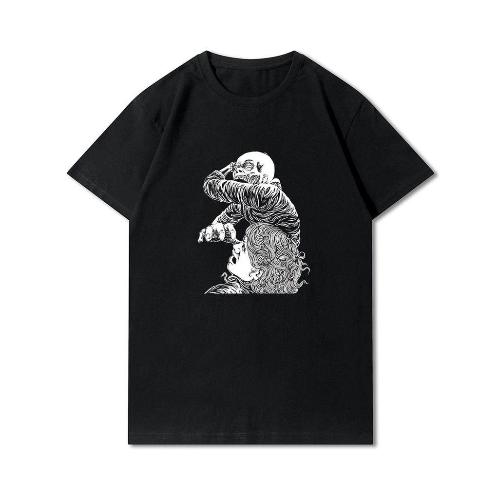 Anime 100 Muster Sommer Übergröße T-Shirts für Männer Buchstaben Bedruckt Lässige Kurzarm Oberteile 100% Baumwolle O Hals T-Shirts