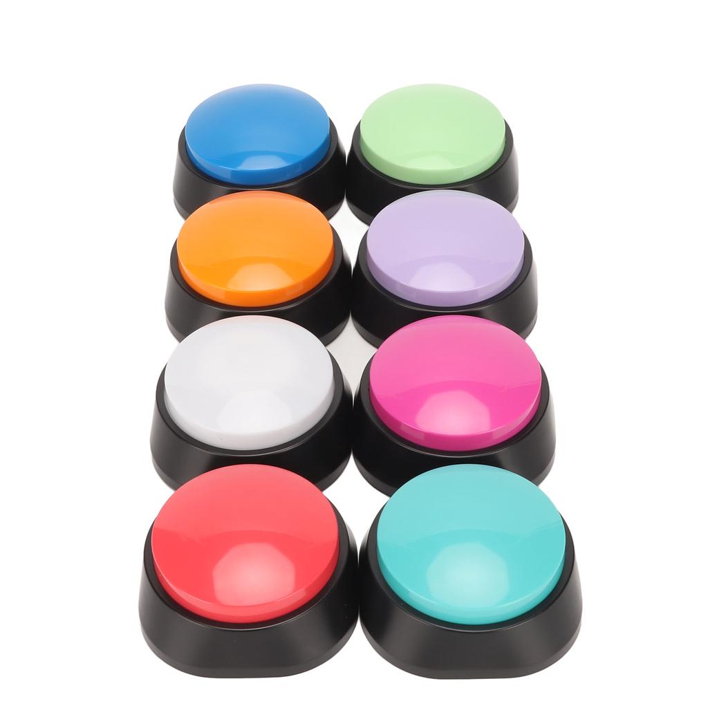 Tlačítko 8PCS pro záznam hlasu 30 sekund smazat záznam Bzučák výcviku mazlíčků pro komunikaci se psem