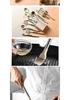13-Piece Stainless Steel Handle Silicone Kitchen Tools Set - Non-stick Frying Pan, Spatula, Spoon, and More