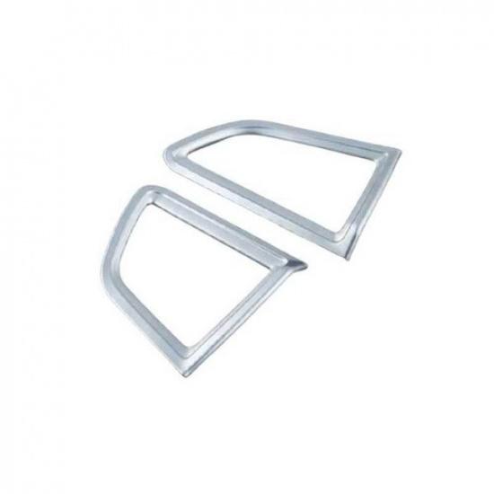 ABS Silver Covers Trim Fit For Ford Edge 2015- 2PCS Console Side Outlet Vent