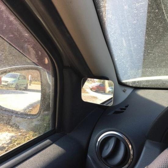 1pc 360° Car Rear View Convex Blind Spot Mirror Wide Angle Safety Parking