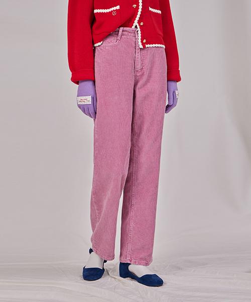 Heint Belle Corduroy Wide Pants_8 Colors_Light Pink