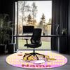 Custom Name LankyBox Printed Round Rug Carpet Chair Rug Area Rug Entryway Doormats,for Office Chair Living Room Bedroom Kitchen Room.