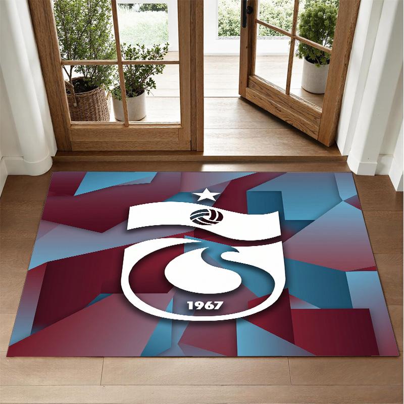 Trabzonspor FC Design Kristall-Samt-Teppich Weiche Dekorationsmatte für Schlafzimmer Eingang