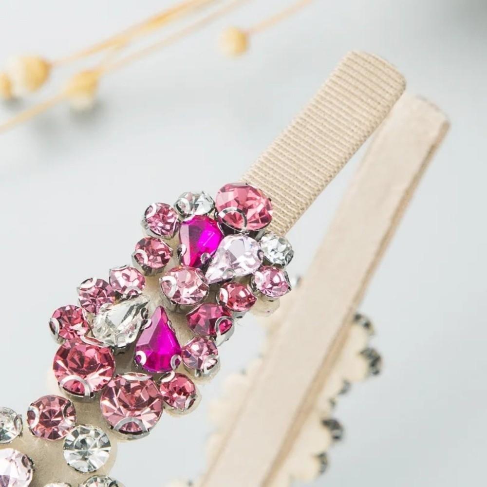 Rhinestone Full Diamond Headband European and American Hair Ties Baroque Hairbands  Hair Accessory